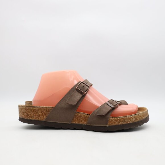 Birkenstock Mayari Birko-Flor Sandals Women's Size EU 39 US 8 Brown Leather Fits - Picture 1 of 10